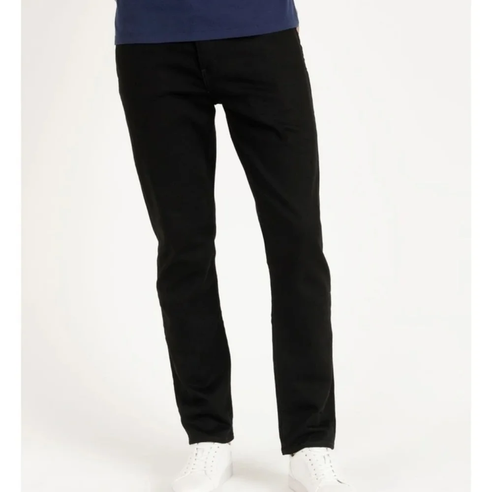 LEVI'S Men's Black Regular Tapered Fit Jeans